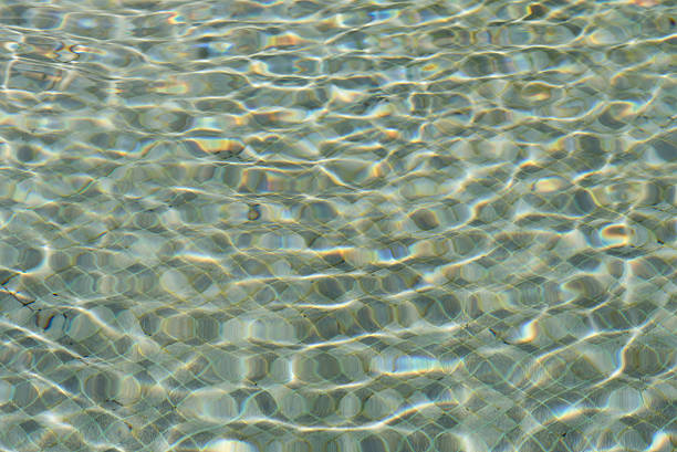 istock Blurred abstract background of swimming pool. 594057576