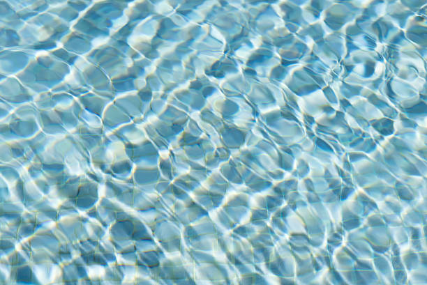 istock Blurred abstract background of swimming pool. 594059414