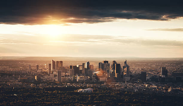 istock La Defense Area In Paris At Sunset 594063102