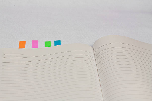 istock Simple notebook, sticky, made in Japan Stationery 594064844