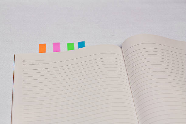 istock Simple notebook, sticky, made in Japan Stationery 594064878