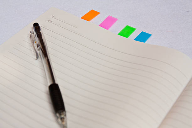 istock Simple notebook, sticky, made in Japan Stationery 594067172