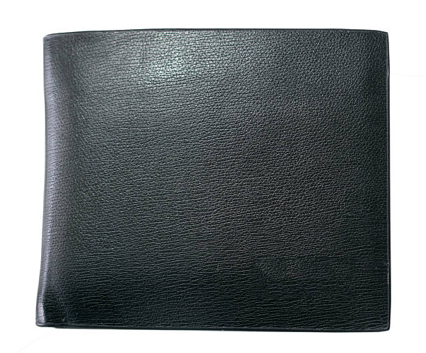 istock balck  leather wallet isolated on white background 594075752