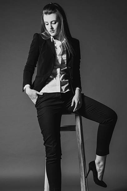 istock girl model posing in the Studio 594078118