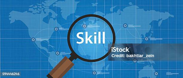 Skill Shortages Find Search Talented Worker Qualification Stock Illustration - Download Image Now