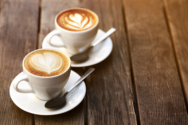 istock Two cups of cappuccino 594447254