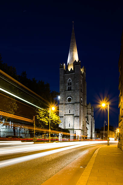 istock St. Patrick Cathedral Night Long Exposure Light Streaks Dublin Ireland 594448220