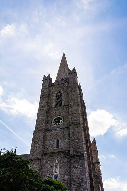 istock St. Patrick Cathedral Steeple Sunny Day Backlit Architecture Blue Sky 594448274