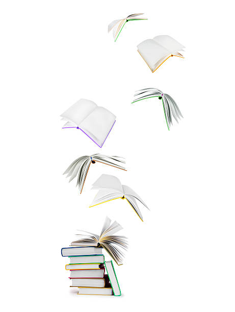 istock stack of books and flying books isolated on white 594449574