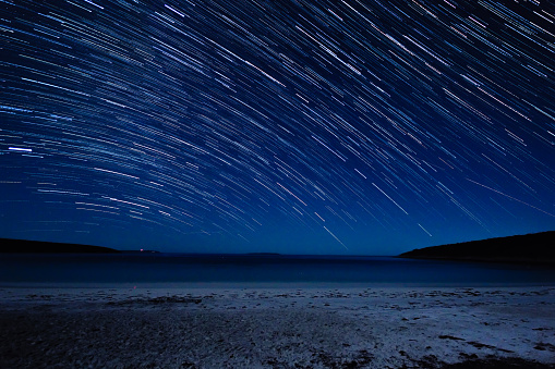 On a cold September night at Memory Cove in Lincoln National Park the stars were out......
