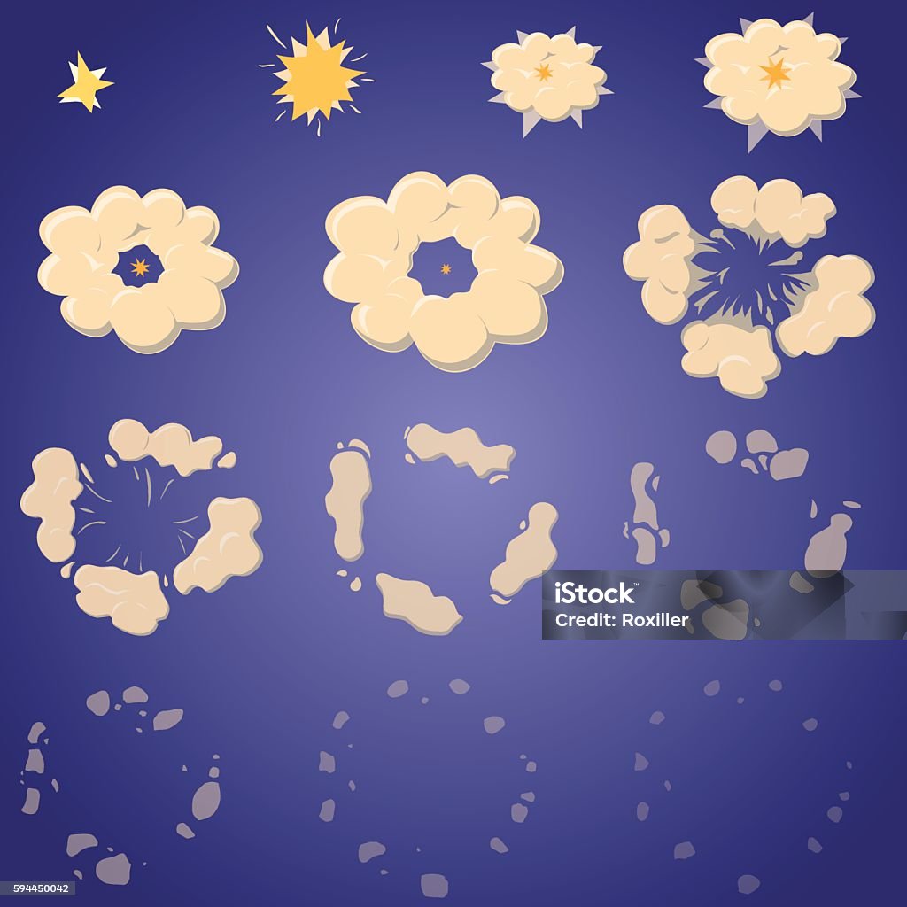 Explode Effect Animation Explode Effect Animation Stock Illustration - Download Image Now ...