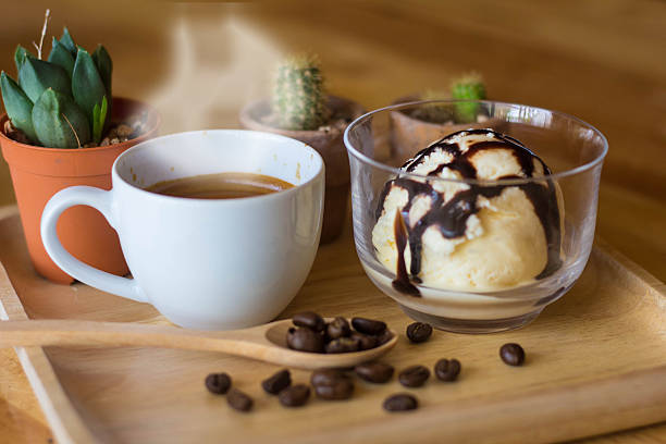 istock coffee with ice cream on a glass cup 594459084
