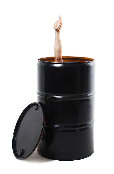 istock thumbs up from the barrel isolated on white background 594465332