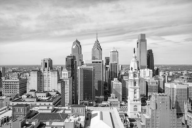 istock Top view of downtown skyline Philadelphia 594466858