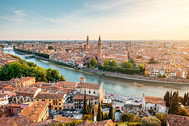 istock Aerial view on Verona city 594469066