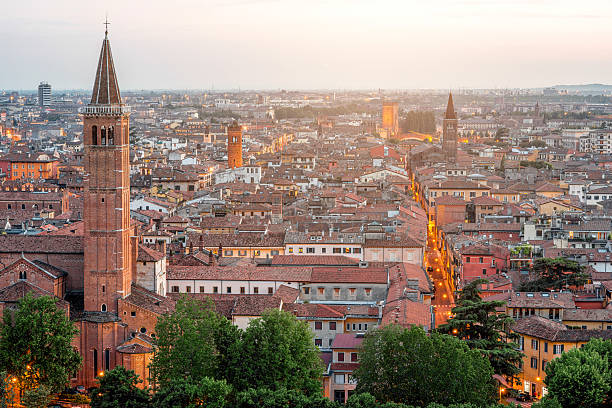 istock Aerial view on Verona city 594469620