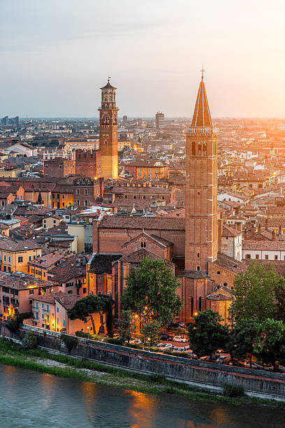istock Aerial view on Verona city 594469742