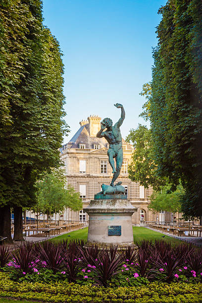 le jardin du luxembourg, paris - jardin luxembourg photos et images de collection