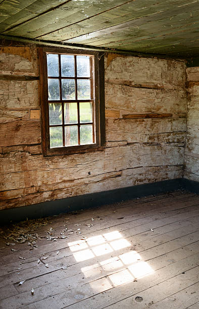 istock Interior of Old Abandoned House with Window 594472572