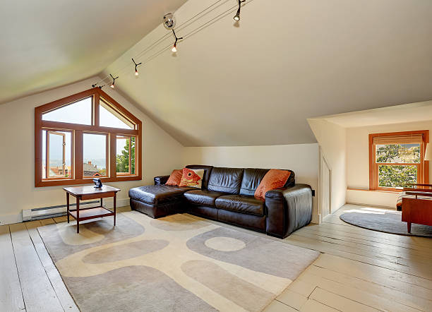 istock Lovely sitting area upstairs. Has vaulted ceiling 594473420