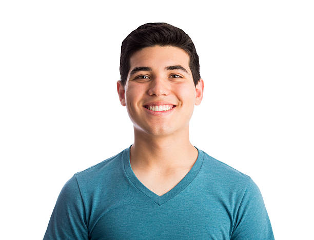 istock Happy young latin man smiling at the camera 594473778