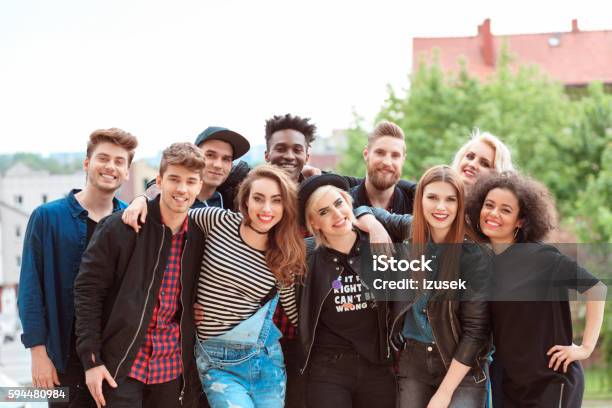 Multi Ethnic Group Of Young People Stock Photo - Download Image Now - 20-29 Years, Adult, African Ethnicity