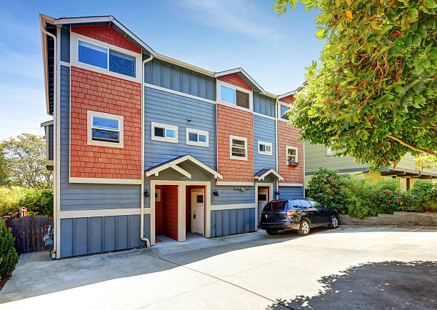 istock Apartment building exterior. 594482372