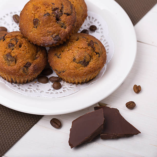 istock Muffins with chocolate filling, close-up 594482872