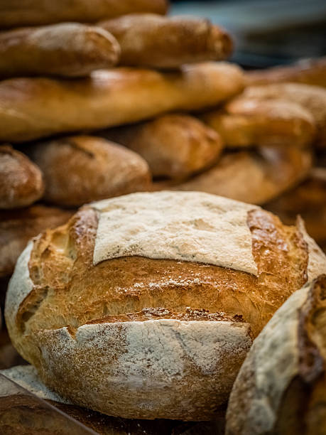 istock Close up of freshly baked bread 594486742