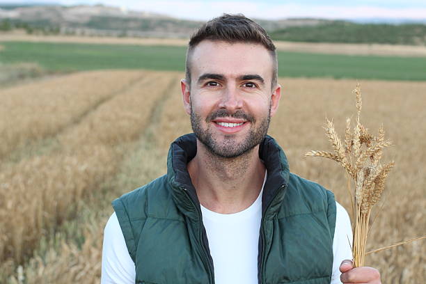 istock Happy smiling Caucasian thirty years old farmer 594487900