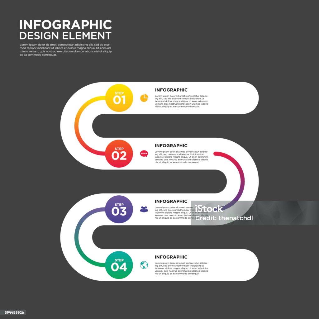 Report Layout Numbers Infographic Business Report Template Layout Design Element Vector Stock ...