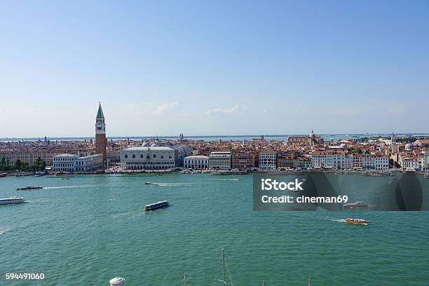 Luftaufnahme Über Der Skyline Von Venedig Am St Marks Place Stockfoto und mehr Bilder von Europa - Kontinent