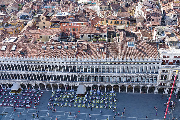 istock Aerial view over St Mark s Square in Venice - 594491864