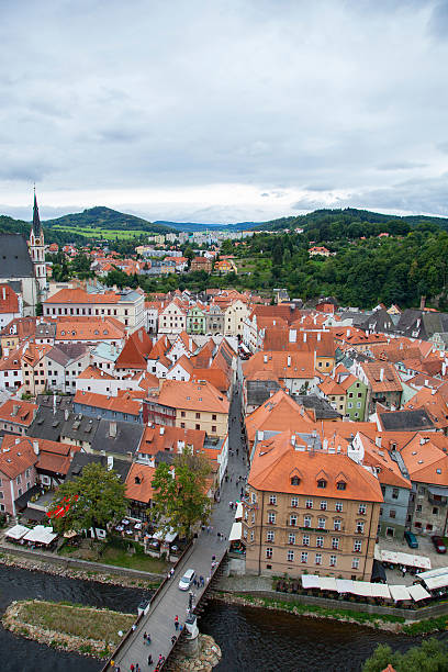 istock Cesky Krumlov City landscape 594911550