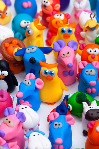 istock Large group of clay toys 594913696