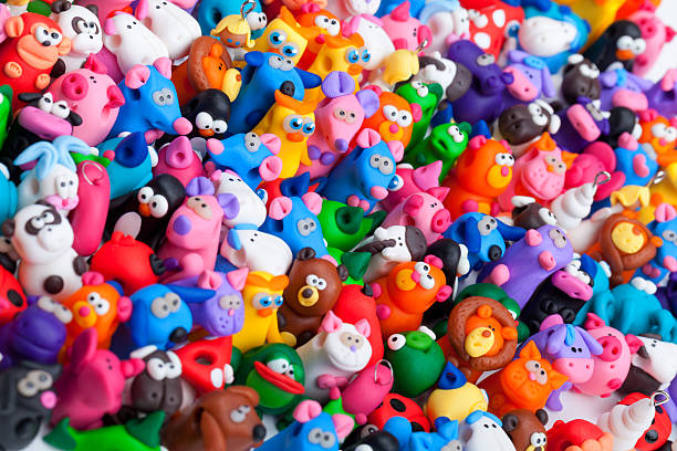 istock Large group of clay toys 594914660