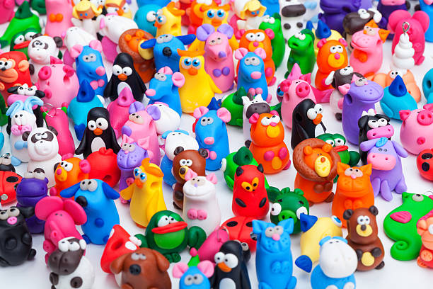 istock Large group of clay toys 594920850