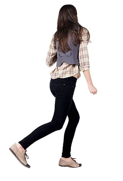istock girl walking on the motion move 594923968