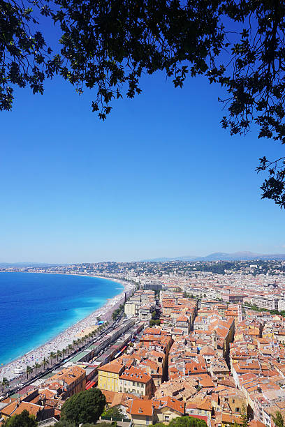 View of the city of Nice, France from a high angle
