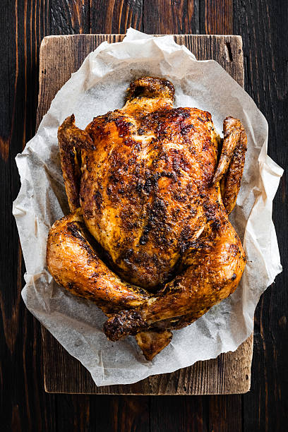 鶏 - chicken roast ストックフォトと画像