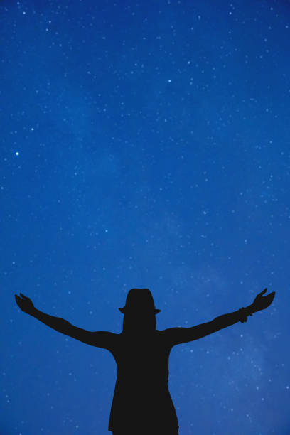 istock Girl watching the stars. 594927094