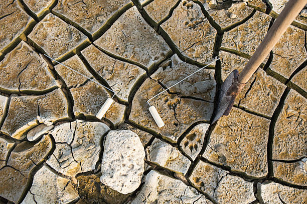 People search for water, metal frame to find water