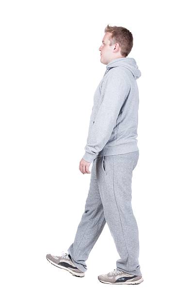 istock Back view of going sportsman. 594936232