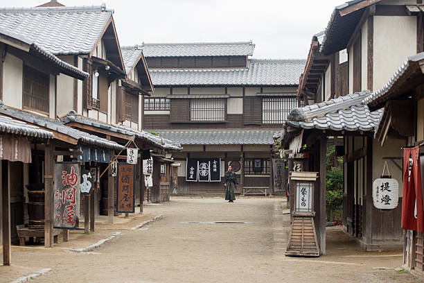 istock warrior samurai costume man in toei studios at kyoto japan 594937620