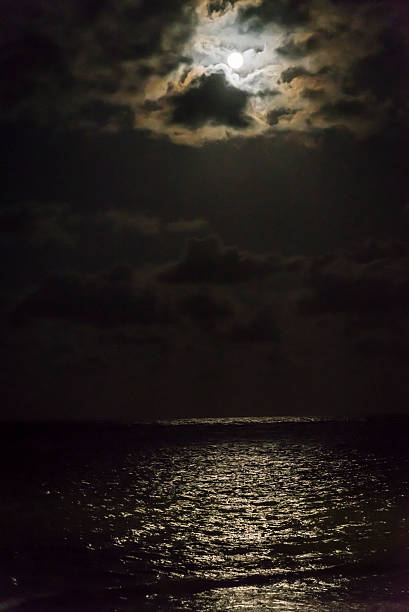 istock Full Moon over the sea 594941258