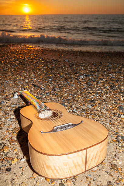 istock Sunrise guitar - after the vacation party! 594942426