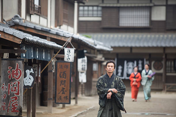 istock warrior samurai costume man in toei studios at kyoto japan 594942562