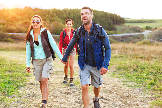 istock Couple hiking in the mountain 594946158