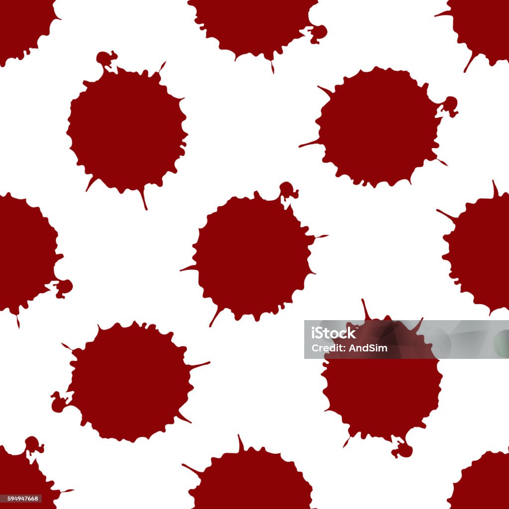 Splattered Blood Pattern Realistic Blood Splatters Pattern Stock Illustration - Download Image ...
