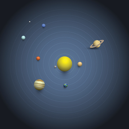 Sample Solar System Solar System 3d Planets On Orbits Stock Illustration - Download Image ...